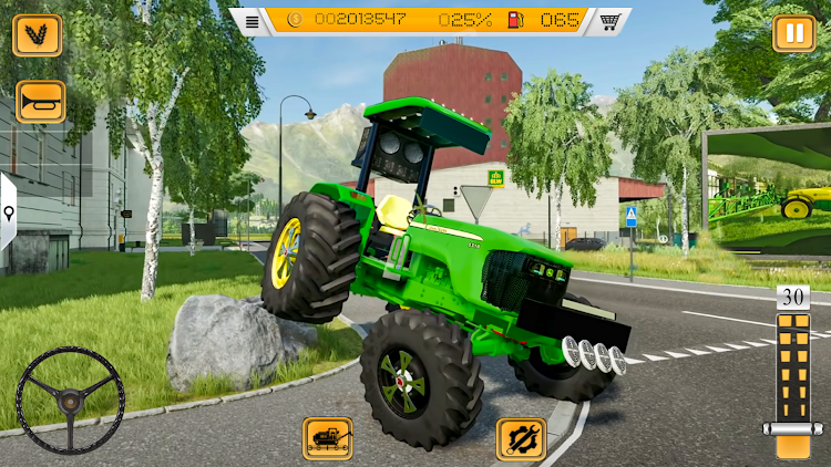 #4. Tractor Farming Game: Tractor (Android) By: Euro Games Hub