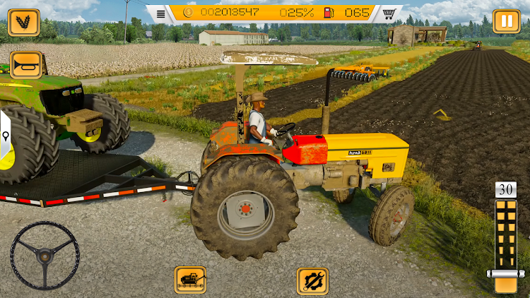 #6. Tractor Farming Game: Tractor (Android) By: Euro Games Hub