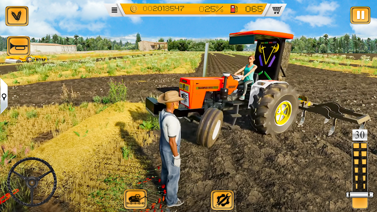 #7. Tractor Farming Game: Tractor (Android) By: Euro Games Hub