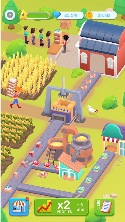 #4. Little Farming Harvest Tycoon (Android) By: Game Metrix