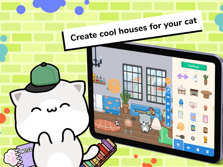 #7. Cat Life World: Build a story (Android) By: Abersoft Technologies