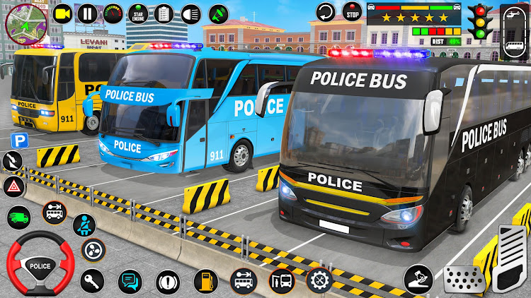 #5. Police Bus Simulator: Bus Game (Android) By: Play Action