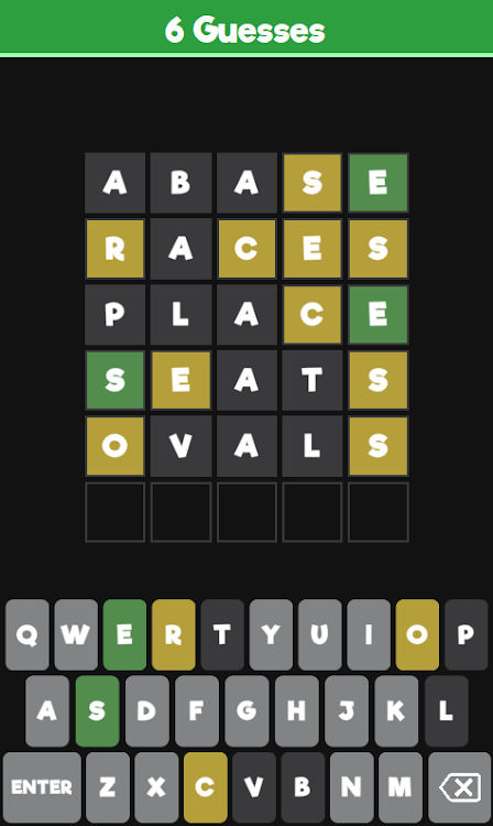 #2. Worde - Word Guess Challenge (Android) By: RomainImberti