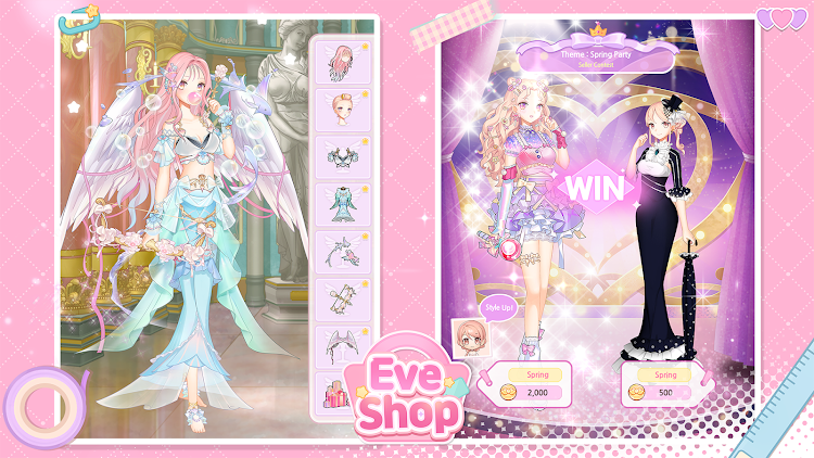 #10. Eve Shop: Dress Up Anime Game (Android) By: 12MOMENTs Corp.