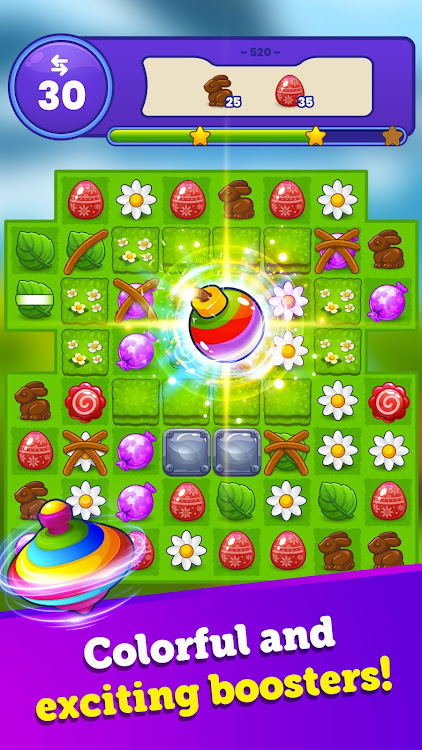 #2. Easter Magic - Match 3 Game (Android) By: RoboNacho: Match 3 Puzzle Games No Wifi