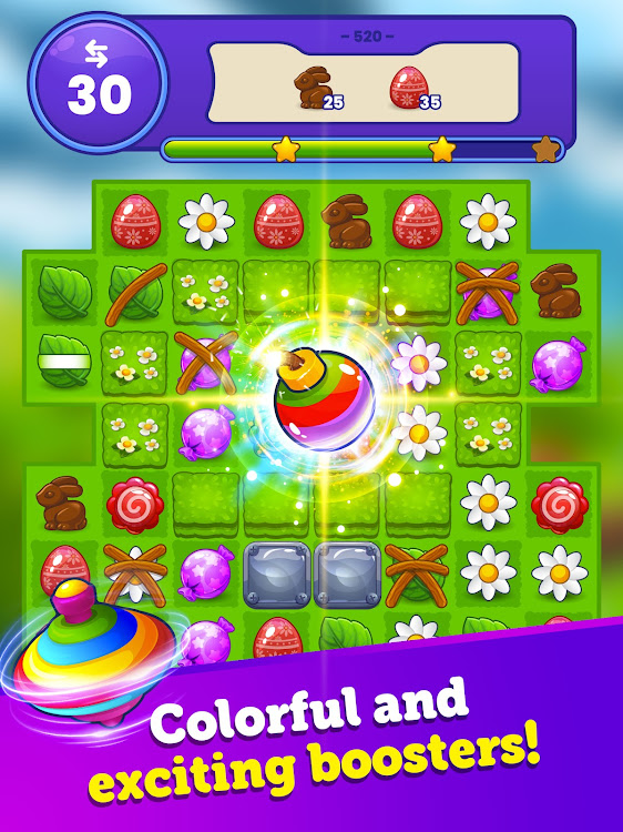 #10. Easter Magic - Match 3 Game (Android) By: RoboNacho: Match 3 Puzzle Games No Wifi