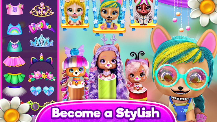 #2. Hairstyle: pet care salon game (Android) By: Fidget Toys Dev