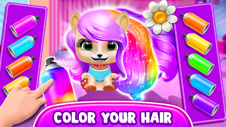 #8. Hairstyle: pet care salon game (Android) By: Fidget Toys Dev