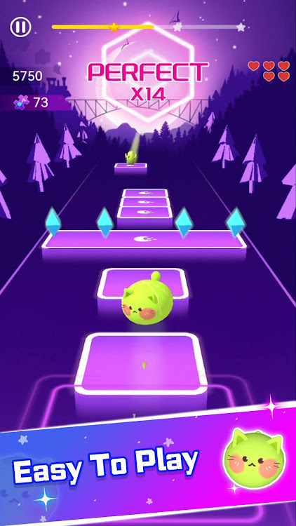 #5. Music Hop: EDM Rush (Android) By: Three Cookers Game