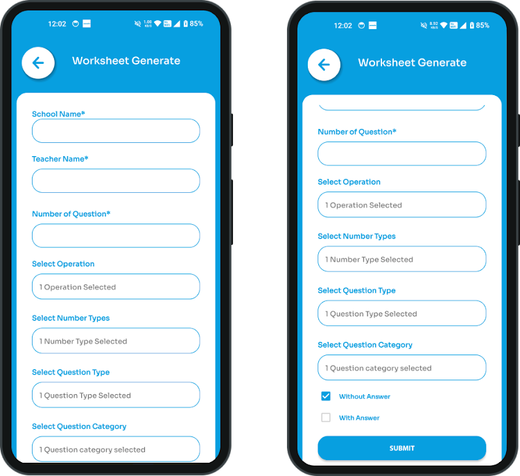 #7. Math Genius Worksheet Generate (Android) By: All In One SoftTech