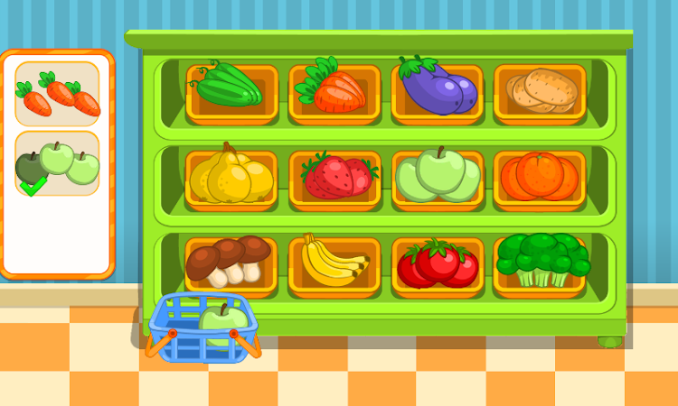 #3. Children's supermarket (Android) By: Y-Group games