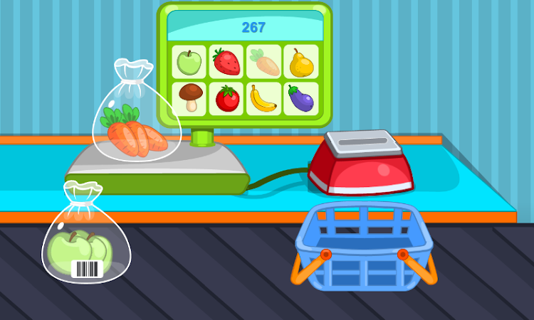 #4. Children's supermarket (Android) By: Y-Group games