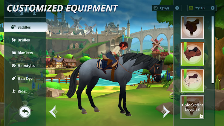 #5. Wildshade: Fantasy Horse Races (Android) By: Trophy Games - Animal Games