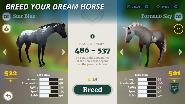 #10. Wildshade: Fantasy Horse Races (Android) By: Trophy Games - Animal Games