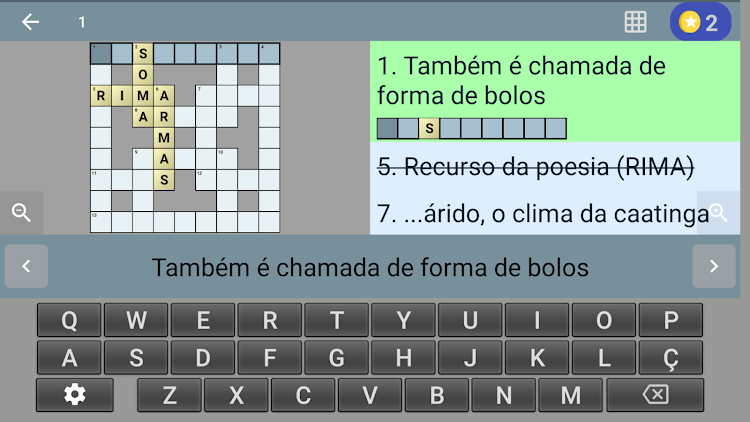 #6. Palavras Cruzadas (Android) By: Litera Games