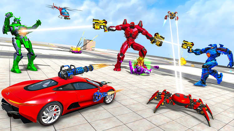 #4. Spider Robot Games: Robot Car (Android) By: Gaming Switch