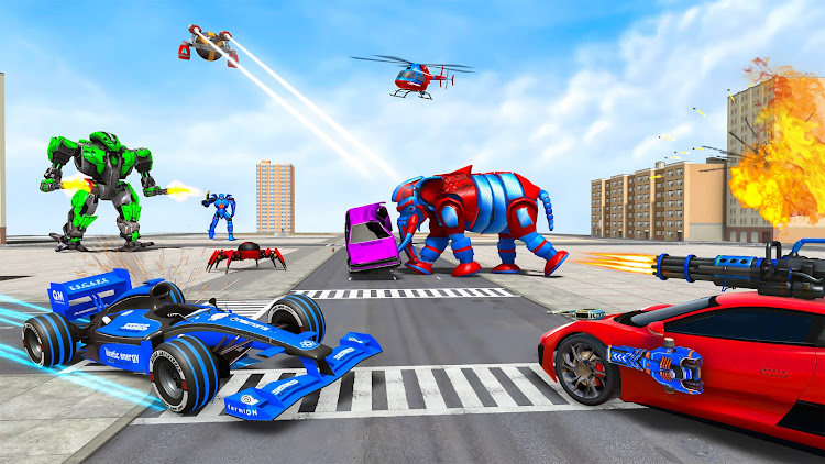 #10. Spider Robot Games: Robot Car (Android) By: Gaming Switch