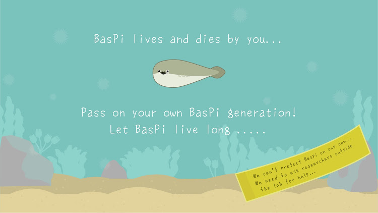 #9. 虚無魚BasPi！:Sacabambaspis? (Android) By: Fukafuka Co., Ltd.