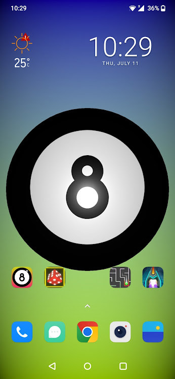 #8. Magic 8 Ball Live Wallpaper 3D (Android) By: MN Company