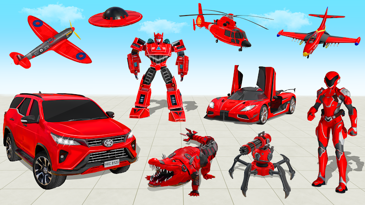 #5. Flying Prado Car Robot Game (Android) By: Fun Games Studioz