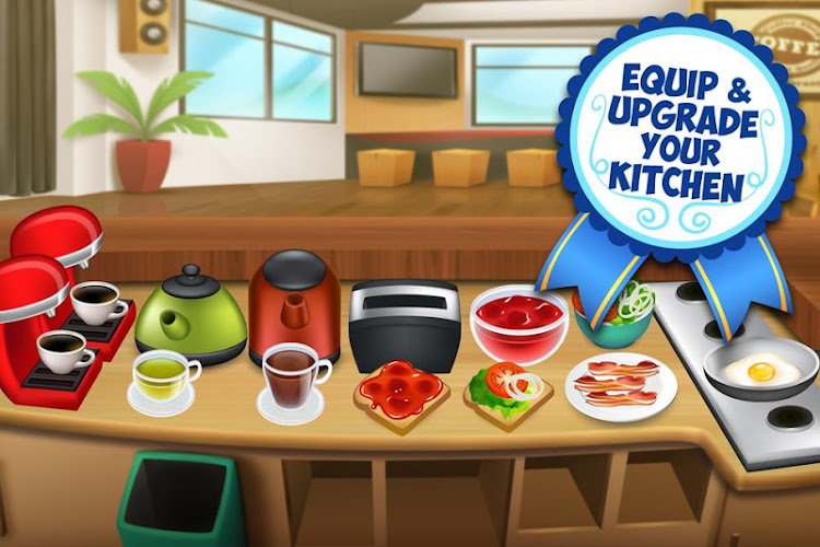 #4. My Coffee Shop: Cafe Shop Game (Android) By: Tapps Games