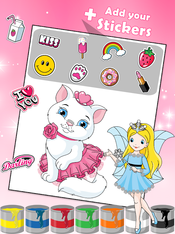 #3. Princess Coloring Book 2 (Android) By: KiDEO - Learning Games for Kids