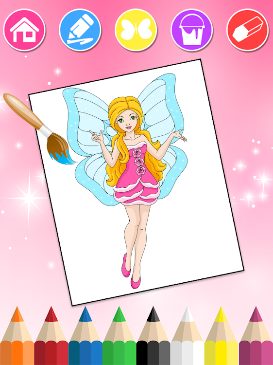 #4. Princess Coloring Book 2 (Android) By: KiDEO - Learning Games for Kids