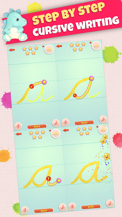 #2. LetraKid PRO: Cursive Writing (Android) By: ParKel Soft