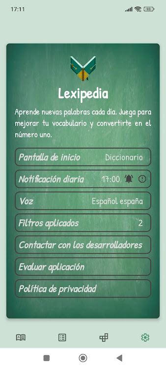 #7. Lexipedia, juega y aprende. (Android) By: Gaizka's Games