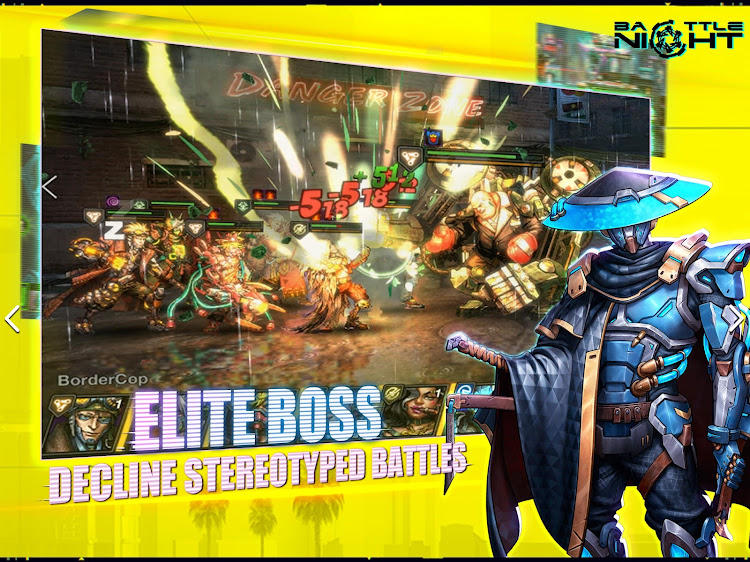 #9. Battle Night: Cyberpunk RPG (Android) By: FT Games