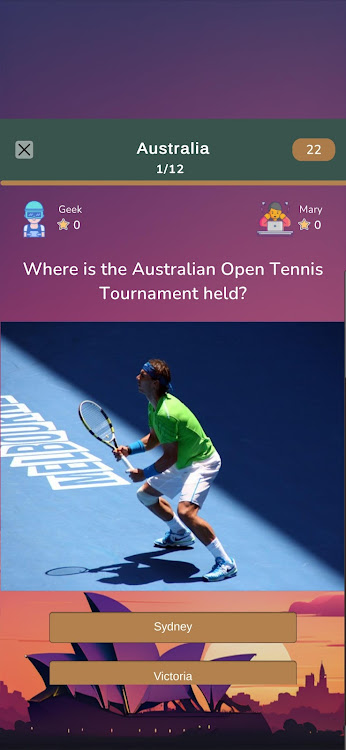 #2. Australia Test Quiz (Android) By: HellGeeks