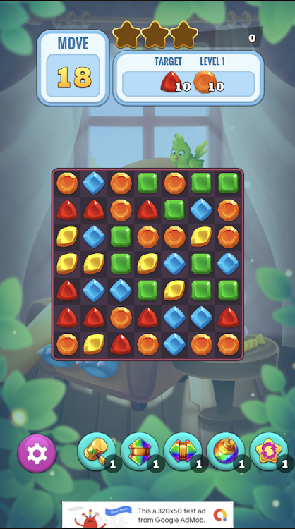 #5. Happy Jewel Mania - Match 3 (Android) By: Aen Studios