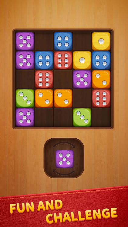 #3. Woody Dice - Merge Puzzle (Android) By: Shared Fun