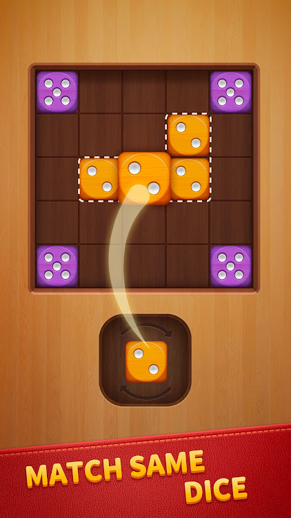 #6. Woody Dice - Merge Puzzle (Android) By: Shared Fun