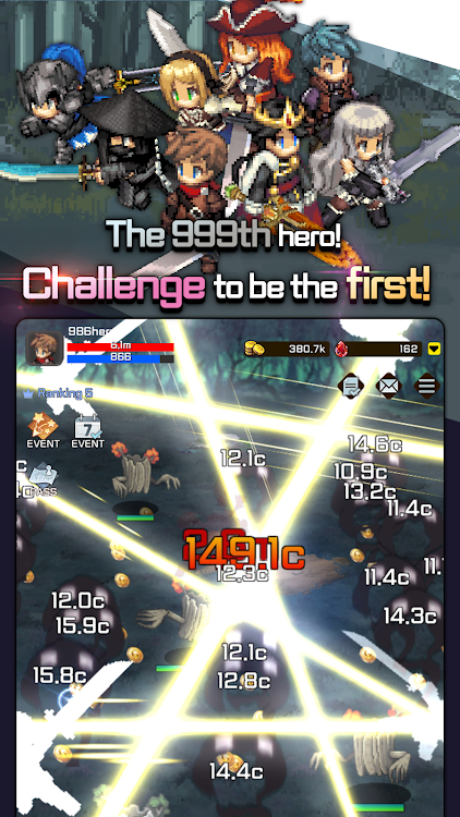 #4. Idle 999th Hero: AFK RPG (Android) By: EKGAMES