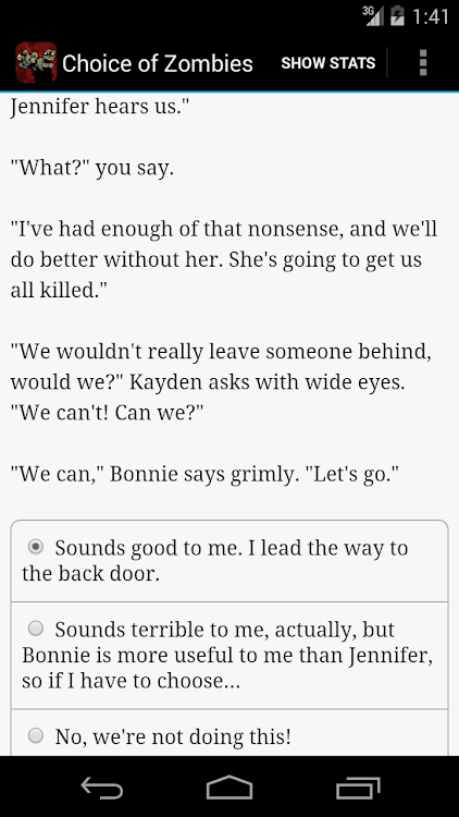 #3. Choice of Zombies (Android) By: Choice of Games LLC