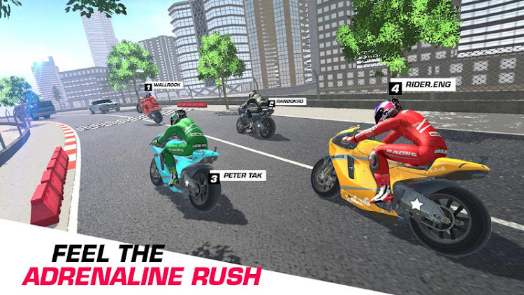 #3. Bike Race Extreme City Racing (Android) By: Gamehayloft