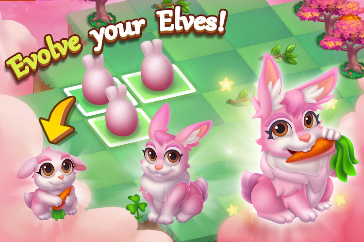 #8. Merge Elves-Merge 3 Puzzles (Android) By: C.C.T Games