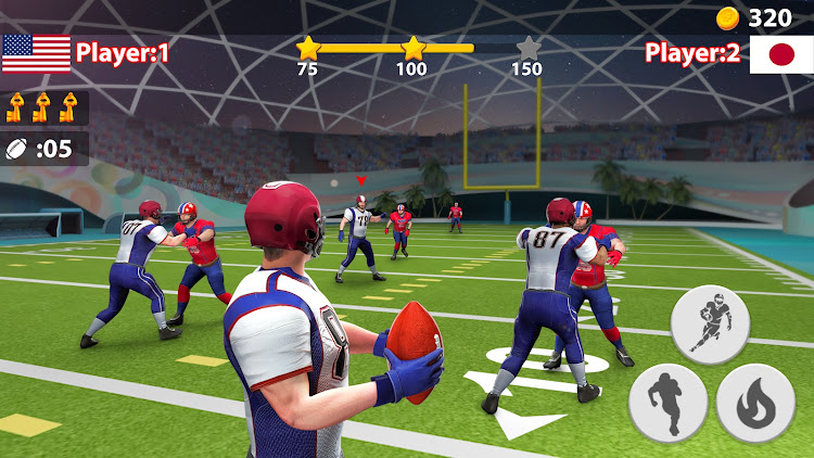 #2. Rugby Game: Flick Quarterback (Android) By: 1der Sports