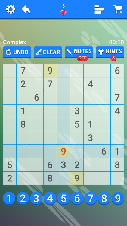 #2. Sudoku - Number Place Puzzle (Android) By: phuocly