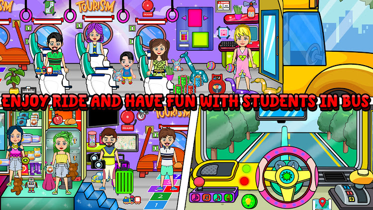 #2. My Family World : School Day (Android) By: My family World