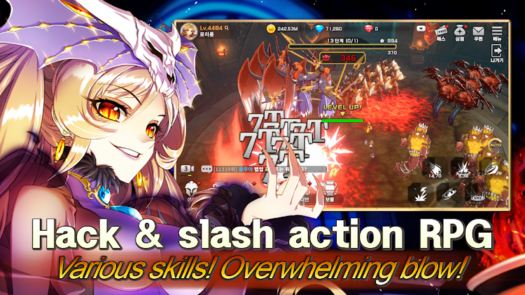 #9. Queen's Knights - Slash IDLE (Android) By: Mgame