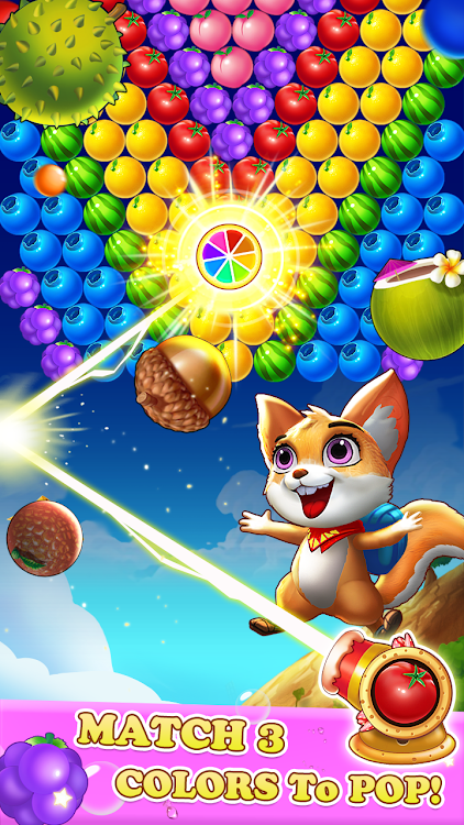 #2. Bubble Shooter : Fruit Tree (Android) By: H.T Game