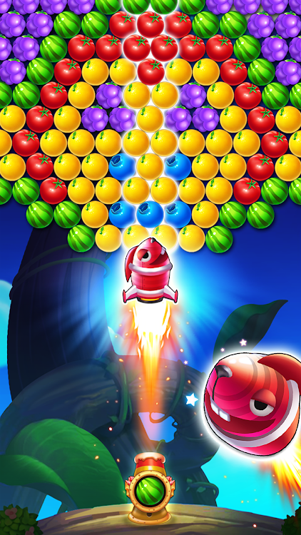 #3. Bubble Shooter : Fruit Tree (Android) By: H.T Game