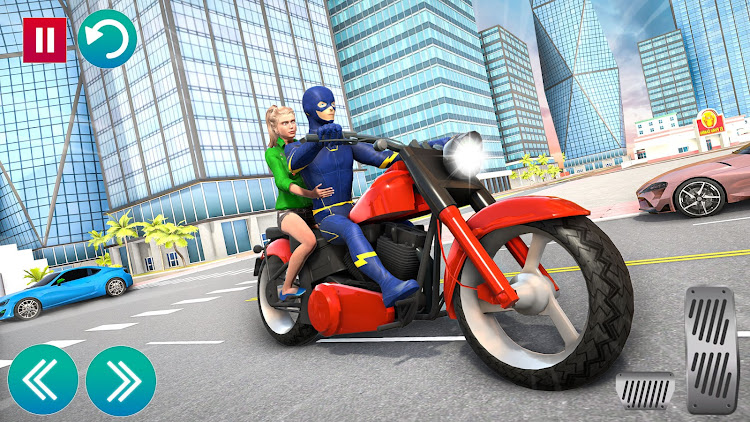 #8. Superhero Bike Taxi Bike Games (Android) By: Play 10