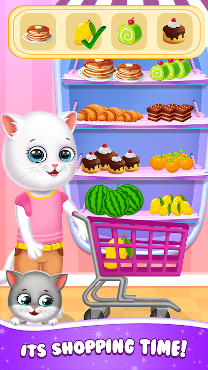 #2. Cute Kitty Cat Pet Care (Android) By: Lion Roar