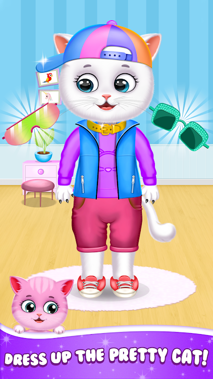 #5. Cute Kitty Cat Pet Care (Android) By: Lion Roar