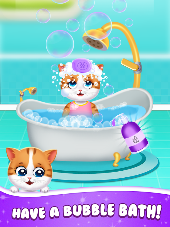 #6. Cute Kitty Cat Pet Care (Android) By: Lion Roar