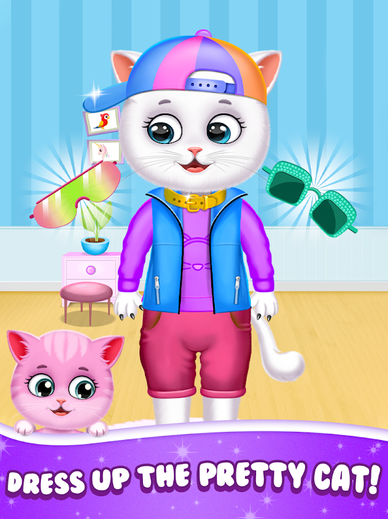 #10. Cute Kitty Cat Pet Care (Android) By: Lion Roar