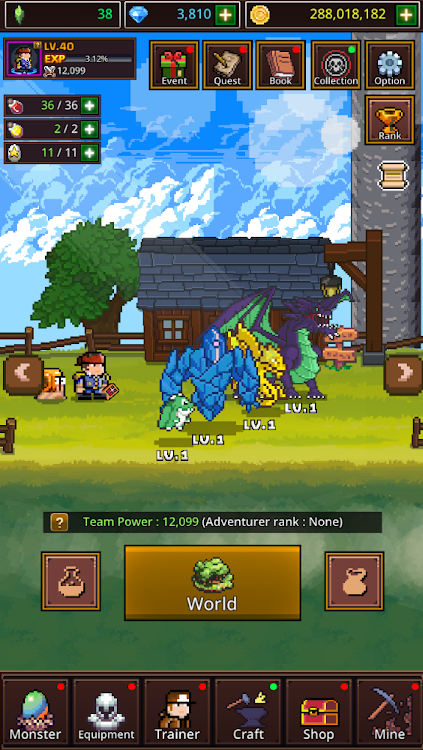 #2. Grow Pixelmon Masters : World (Android) By: pixelstar